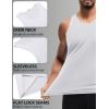 imageCOOFANDY Mens Tank Top UPF 50 Quick Dry Sleeveless Shirts Summer Workout Muscle T Shirt Cool Swim Beach TopWhiteLight Blue