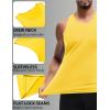 imageCOOFANDY Mens Tank Top UPF 50 Quick Dry Sleeveless Shirts Summer Workout Muscle T Shirt Cool Swim Beach TopYellowBlue