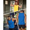 imageCOOFANDY Mens Tank Top UPF 50 Quick Dry Sleeveless Shirts Summer Workout Muscle T Shirt Cool Swim Beach TopYellowBlue