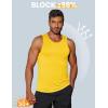 imageCOOFANDY Mens Tank Top UPF 50 Quick Dry Sleeveless Shirts Summer Workout Muscle T Shirt Cool Swim Beach TopYellowBlue