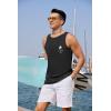 imageCOOFANDY Mens Tank Tops Beach Summer Sleeveless Graphic T Shirts Palm Tree Vacation Quick Dry Muscle TankBlackcoconut