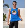 imageCOOFANDY Mens Tank Tops Beach Summer Sleeveless Graphic T Shirts Palm Tree Vacation Quick Dry Muscle TankBluecoconut