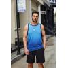 imageCOOFANDY Mens Tank Tops Beach Summer Sleeveless Graphic T Shirts Palm Tree Vacation Quick Dry Muscle TankGrayblue