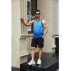imageCOOFANDY Mens Tank Tops Beach Summer Sleeveless Graphic T Shirts Palm Tree Vacation Quick Dry Muscle TankGrayblue