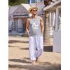 imageCOOFANDY Mens Tank Tops Beach Summer Sleeveless Graphic T Shirts Palm Tree Vacation Quick Dry Muscle TankGraycoconut