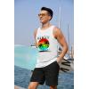 imageCOOFANDY Mens Tank Tops Beach Summer Sleeveless Graphic T Shirts Palm Tree Vacation Quick Dry Muscle TankWhitehawaii Coconut