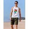 imageCOOFANDY Mens Tank Tops Beach Summer Sleeveless Graphic T Shirts Palm Tree Vacation Quick Dry Muscle TankWhitehawaii Coconut