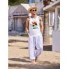 imageCOOFANDY Mens Tank Tops Beach Summer Sleeveless Graphic T Shirts Palm Tree Vacation Quick Dry Muscle TankWhitehawaii Coconut