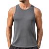 imageCOOFANDY Mens Tank Tops Summer Beach Sleeveless Muscle Shirts Casual Knit Tanks Workout Gym TeeMedium Gray