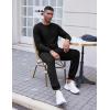 imageCOOFANDY Mens Tracksuit 2 Piece Long Sleeve Pullover Jogging Track Suit Athletic Casual Sweatsuit1black