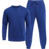 imageCOOFANDY Mens Tracksuit 2 Piece Long Sleeve Pullover Jogging Track Suit Athletic Casual SweatsuitBlue
