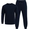 imageCOOFANDY Mens Tracksuit 2 Piece Long Sleeve Pullover Jogging Track Suit Athletic Casual SweatsuitNavy