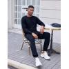 imageCOOFANDY Mens Tracksuit 2 Piece Long Sleeve Pullover Jogging Track Suit Athletic Casual SweatsuitNavy