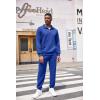imageCOOFANDY Mens Tracksuit 2 Piece Quarter Zip Sweatsuit Workout Plaid Jacquard Jogging Suit SetBlue
