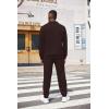 imageCOOFANDY Mens Tracksuit 2 Piece Quarter Zip Sweatsuit Workout Plaid Jacquard Jogging Suit SetBrown