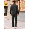 imageCOOFANDY Mens Tracksuit 2 Piece Relaxed Fit Halfzip Sweatsuits Athletic Running Jogging Suit SetsBlack