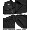 imageCOOFANDY Mens Tracksuit 2 Piece Relaxed Fit Halfzip Sweatsuits Athletic Running Jogging Suit SetsBlack