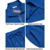 imageCOOFANDY Mens Tracksuit 2 Piece Relaxed Fit Halfzip Sweatsuits Athletic Running Jogging Suit SetsBlue