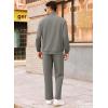 imageCOOFANDY Mens Tracksuit 2 Piece Relaxed Fit Halfzip Sweatsuits Athletic Running Jogging Suit SetsGray