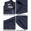 imageCOOFANDY Mens Tracksuit 2 Piece Relaxed Fit Halfzip Sweatsuits Athletic Running Jogging Suit SetsNavy Blue