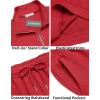 imageCOOFANDY Mens Tracksuit 2 Piece Relaxed Fit Halfzip Sweatsuits Athletic Running Jogging Suit SetsRed