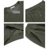 imageCOOFANDY Mens Tracksuit 2 Piece Sweatsuit Set Long Sleeve Pullover Athletic Suit For Sports Casual Fitness JoggingArmy Green