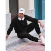imageCOOFANDY Mens Tracksuit 2 Piece Sweatsuit Set Long Sleeve Pullover Athletic Suit For Sports Casual Fitness JoggingBlack