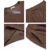 imageCOOFANDY Mens Tracksuit 2 Piece Sweatsuit Set Long Sleeve Pullover Athletic Suit For Sports Casual Fitness JoggingBrown
