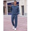 imageCOOFANDY Mens Tracksuit 2 Piece Sweatsuit Set Long Sleeve Pullover Athletic Suit For Sports Casual Fitness JoggingNavy