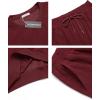 imageCOOFANDY Mens Tracksuit 2 Piece Sweatsuit Set Long Sleeve Pullover Athletic Suit For Sports Casual Fitness JoggingWine Red