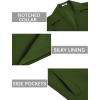 imageCOOFANDY Mens Trench Coat Notched Collar Single Breasted Peacoat Winter Overcoat With PocketsArmy Green