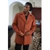 imageCOOFANDY Mens Trench Coat Notched Collar Single Breasted Peacoat Winter Overcoat With PocketsBrown