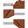 imageCOOFANDY Mens Trench Coat Notched Collar Single Breasted Peacoat Winter Overcoat With PocketsBrown