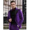 imageCOOFANDY Mens Tuxedo Jacket Slim Fit Velvet Blazer One Button Suit Jacket for Wedding Prom PartyPurple