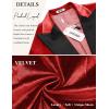 imageCOOFANDY Mens Tuxedo Jacket Slim Fit Velvet Blazer One Button Suit Jacket for Wedding Prom PartyRed