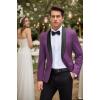 imageCOOFANDY Mens Tuxedo Jacket Wedding Suit Jacket Slim Fit Blazer Jacket for Dinner Prom PartyPurple