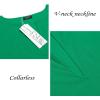imageCOOFANDY Mens VNeck Linen Robe Short Sleeve Kaftan Thobe Long Gown Casual Shirt for Beach SummerDeep Green