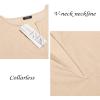 imageCOOFANDY Mens VNeck Linen Robe Short Sleeve Kaftan Thobe Long Gown Casual Shirt for Beach SummerLight Khaki