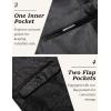 imageCOOFANDY Mens Velvet Blazer Notched Lapel One Button Velour Tuxedo Jacket for Prom Wedding Party DinnerBlack Floral
