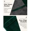 imageCOOFANDY Mens Velvet Blazer Notched Lapel One Button Velour Tuxedo Jacket for Prom Wedding Party DinnerGreen