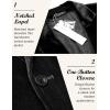 imageCOOFANDY Mens Velvet Blazer Notched Lapel Velour Suit Jacket One Button Tuxedo Jackets for Wedding Prom Party DinnerBlack