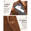 imageCOOFANDY Mens Velvet Blazer Notched Lapel Velour Suit Jacket One Button Tuxedo Jackets for Wedding Prom Party DinnerBrown
