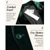 imageCOOFANDY Mens Velvet Blazer Notched Lapel Velour Suit Jacket One Button Tuxedo Jackets for Wedding Prom Party DinnerGreen