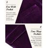 imageCOOFANDY Mens Velvet Blazer Notched Lapel Velour Suit Jacket One Button Tuxedo Jackets for Wedding Prom Party DinnerPurple