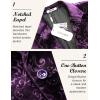 imageCOOFANDY Mens Velvet Blazer Notched Lapel Velour Suit Jacket One Button Tuxedo Jackets for Wedding Prom Party DinnerPurple Retro Floral