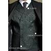 imageCOOFANDY Mens Victorian Vest Steampunk Double Breasted Suit Vest Slim Fit Brocade Paisley Floral WaistcoatDark Green