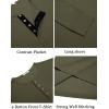 imageCOOFANDY Mens Waffle Henley Shirts Long Sleeve Casual TShirt Basic Lightweight Pullover TeesArmy Green