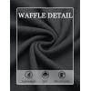 imageCOOFANDY Mens Waffle Henley Shirts Long Sleeve Casual TShirt Basic Lightweight Pullover TeesGray Blue