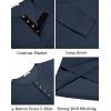 imageCOOFANDY Mens Waffle Henley Shirts Long Sleeve Casual TShirt Basic Lightweight Pullover TeesNavy Blue