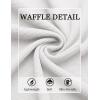 imageCOOFANDY Mens Waffle Henley Shirts Long Sleeve Casual TShirt Basic Lightweight Pullover TeesWhite